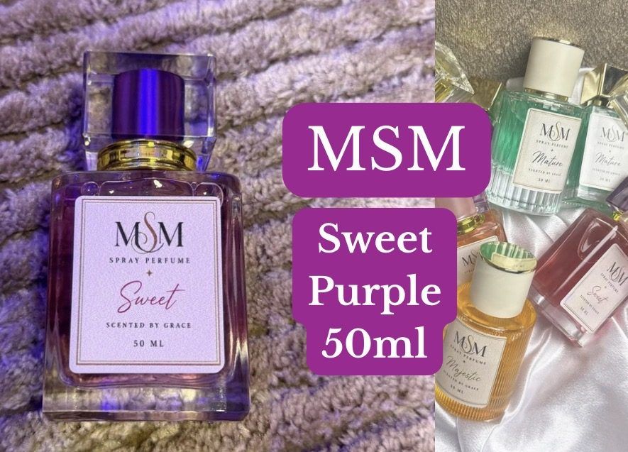 MSM Perfume - SWEET Purple Fragrance 50ml - MSM (Youth Business, Locally Made)