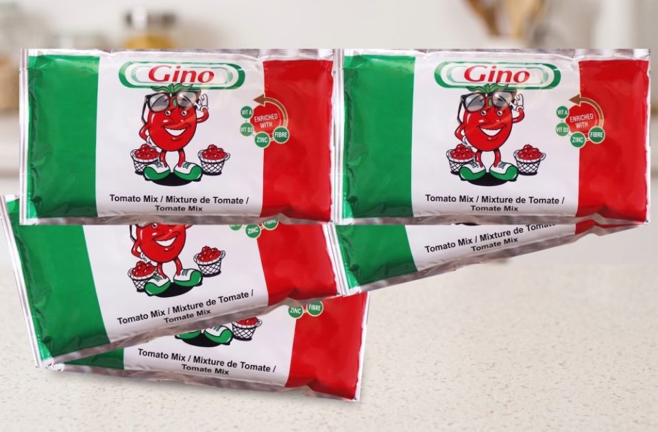 Gino Tomato Mix Satchet - 55g x 10 Roll - Gino (55g Satchet x 10)