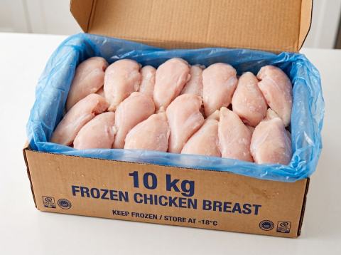 Frozen Chicken Breast Carton - Qtr/Half/Full - Premium Quality Chicken Breast - 2.5kg, 5kg or 10kg - Select as appropriate