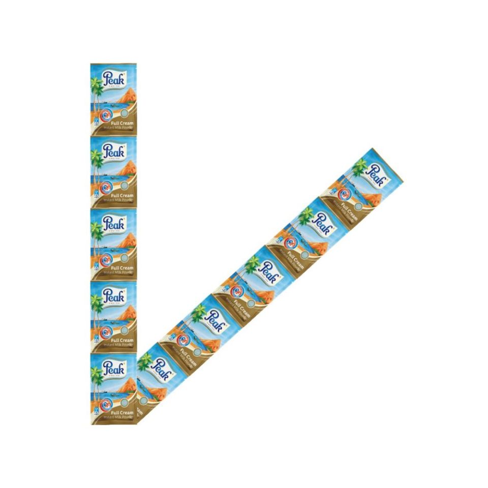 Peak Milk (Full Cream) Satchet Roll 14g x 10 - Peak (Standard)