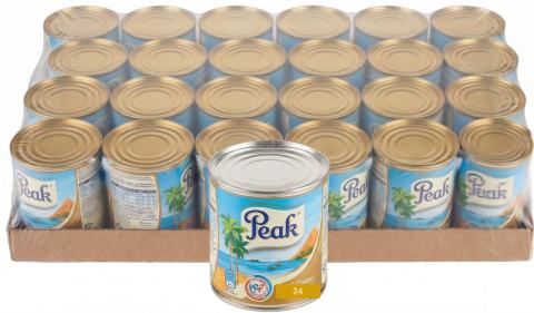 Peak Milk Full Cream Liquid Tray Evaporated - 150g x 24 - Peak - Standard