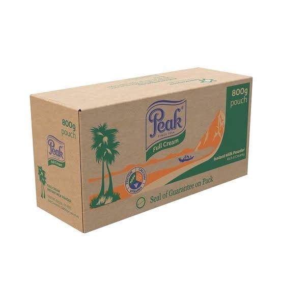 Peak Milk (Refill) Full Cream Carton 800g x 6 - Peak (Standard)