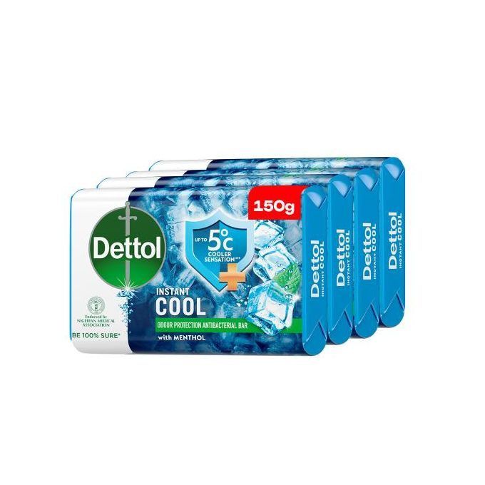Dettol Cool Pack 150g x 4 -  (Standard)