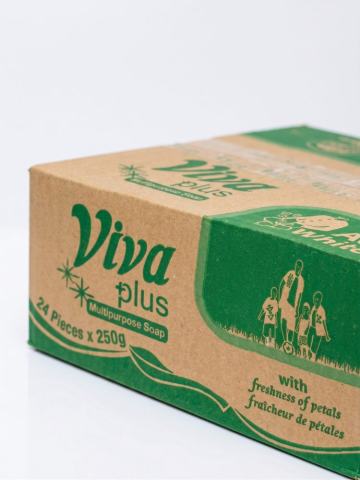 Viva Plus Soap Carton - White - 250g x 24 -  - Standard
