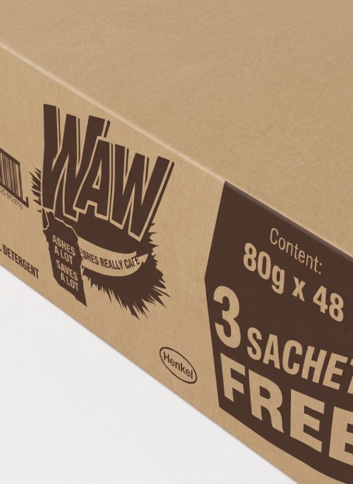 Waw Detergent Carton 80g x 51 -  (Standard)