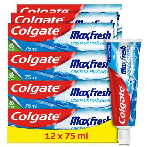 Colgate Max Fresh Blue Toothpaste Full Pack - x 12 - Colgate - Standard
