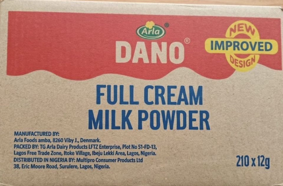 Dano (Full Cream) Milk Carton 12g x 210 - Dano (Standard)