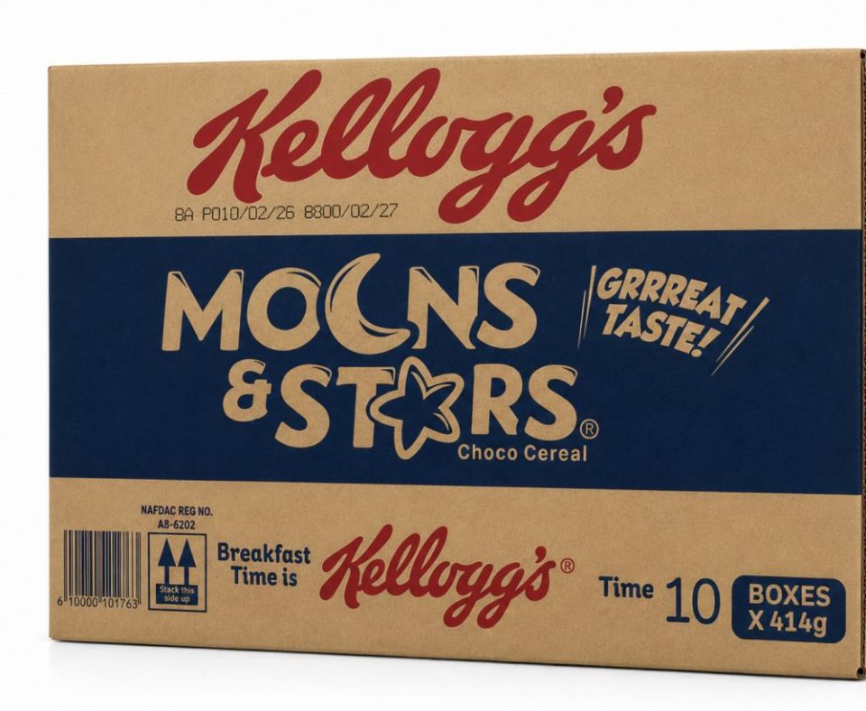 Kellogs Moon & Stars Carton 414g x 10 boxes -  (Standard)